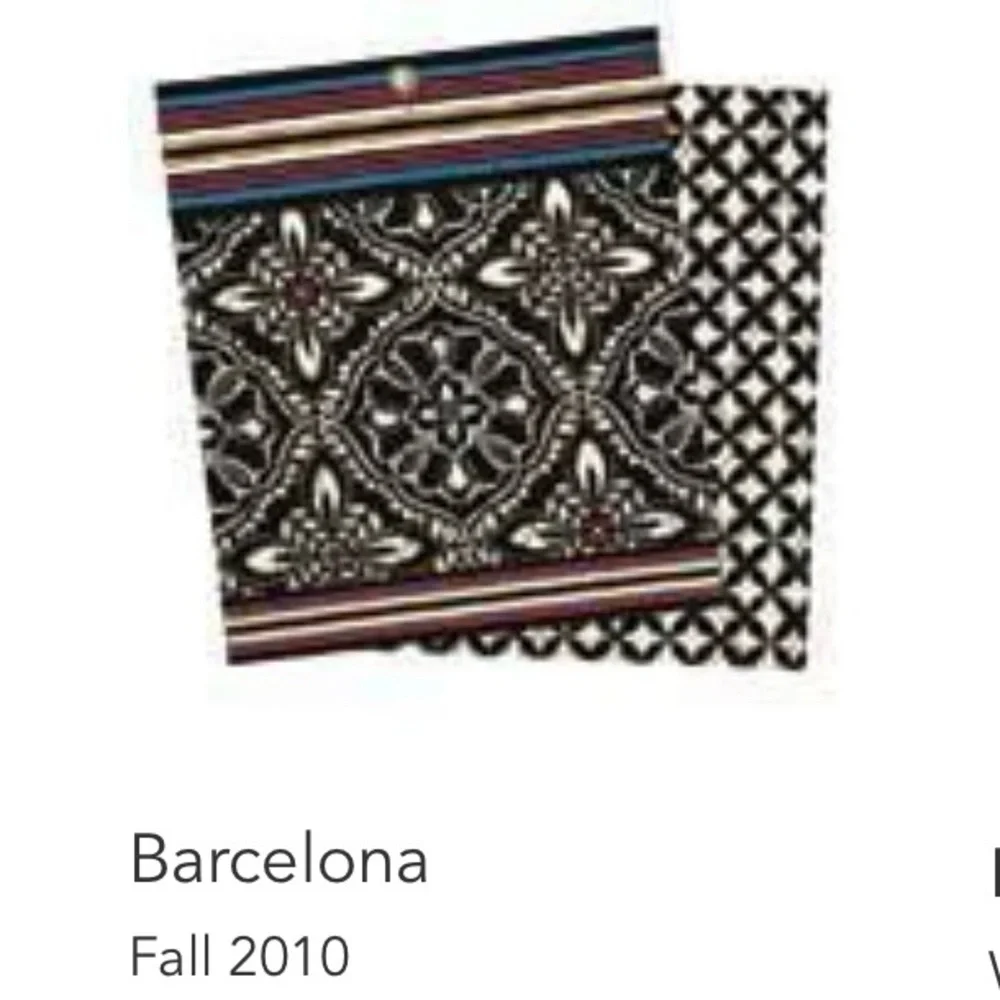 VERA BRADLEY Barcelona One For The Money Wallet Black White Red Quilted Vintage